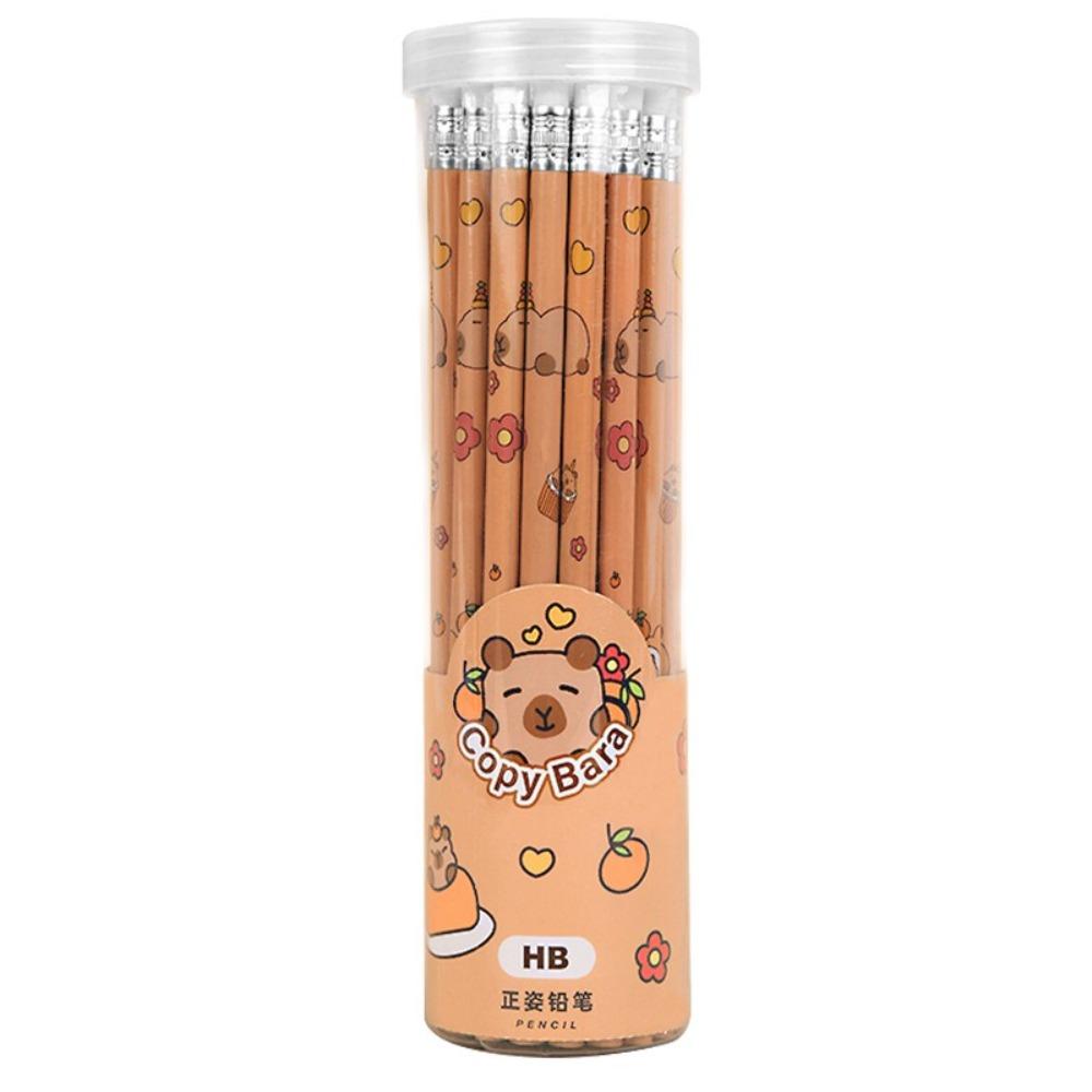 

30PCS/Set Capyabra Sketching Pencil With Eraser Writing Tools Drawing Painting Pen School Office 30PCS/Set