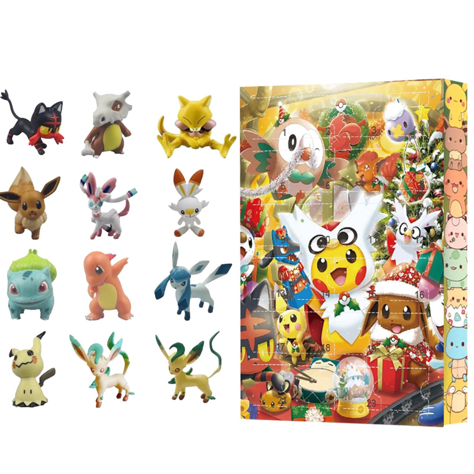 Pokémon Pokémon Рождественский адвент-календарь в коробке Pokémon Pet Christmas Box 24 шт. One Size