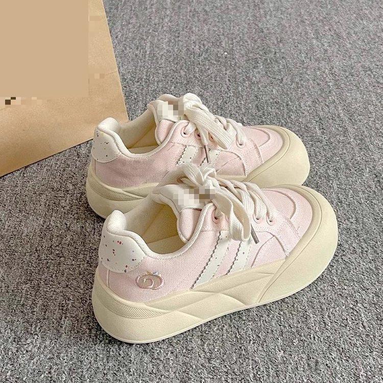 Platform bread shoes spring new sports low-top board shoes ins tide niche