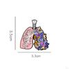 Human Organs Brooch Fashion Enamel Pin Decorative Masquerade Cosplay Props Metal Lapel Pins Jewelry
