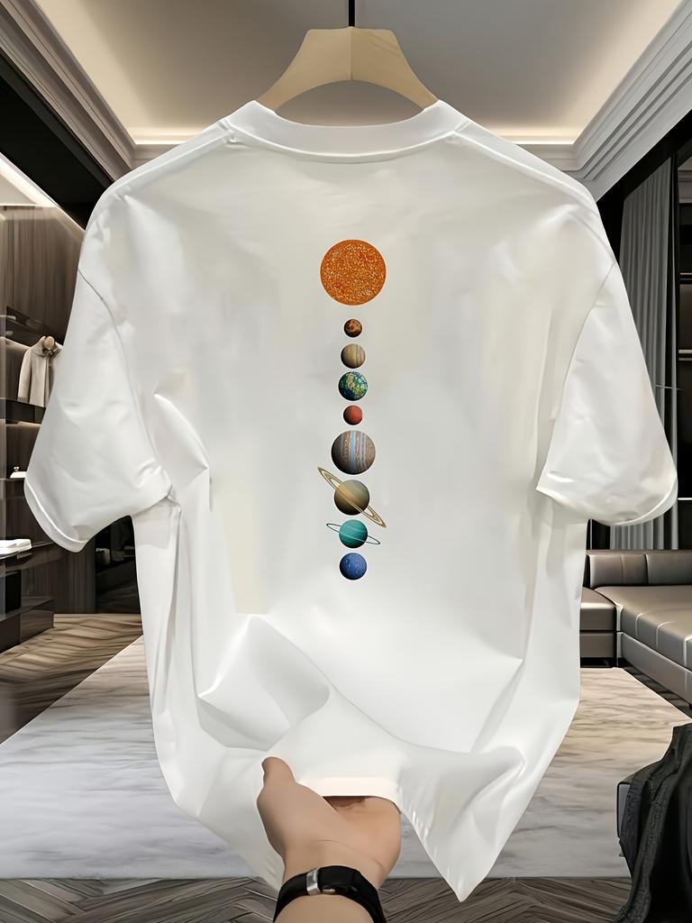Herren Schwergewicht 100% Baumwolle Grafik-T-Shirt Leicht und atmungsaktiv Bequem Lässige Kleidung Trendig Maschinenwaschbar