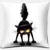 Cartoon Cute Cat Animal Series Printed Pillowcase Decoration Accessories for Holiday Party Living Room Bedroom Home Decor