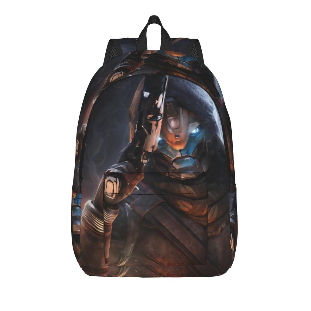 Destiny 2 Games Casual Backpack Durable Student Work Daypack for Men Women Laptop Computer Canvas Bags