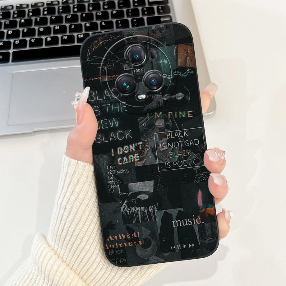 For Honor Magic5 Lite 5 Pro Magic4 Magic6 Lite Case Soft Silicone Back Cover Panda Marble Dragon Cat Astronaut Cartoon Bumper