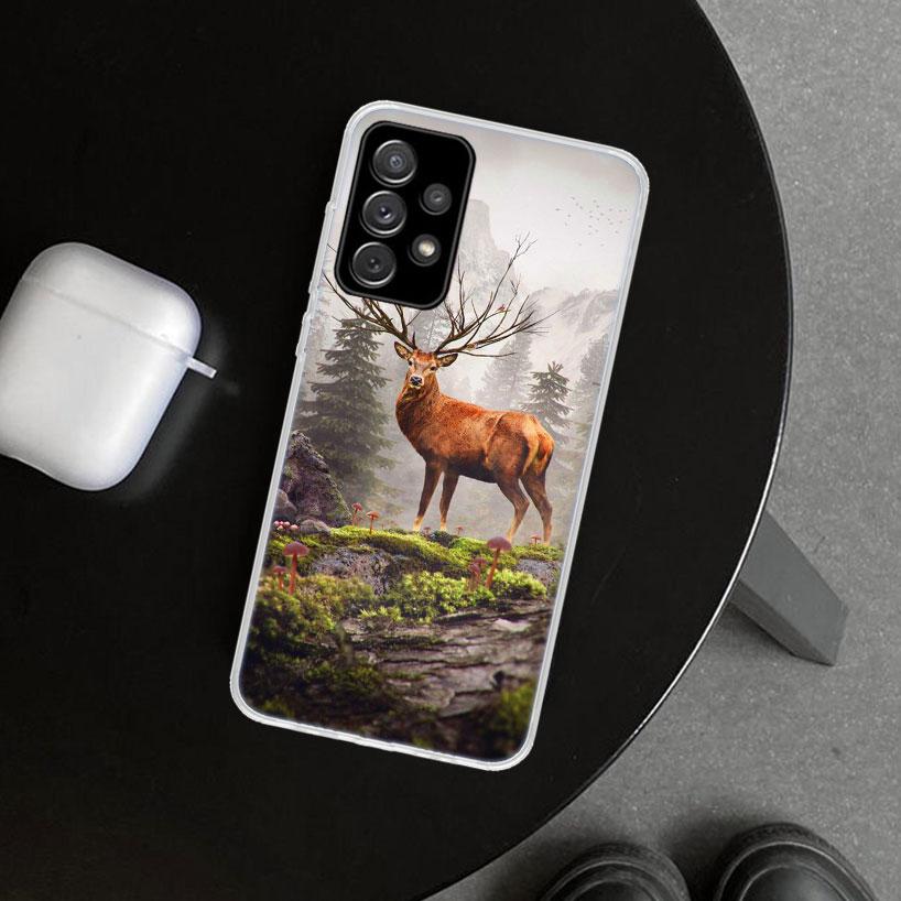 Deer Hunting Camo Phone Case for Samsung Galaxy A17 A16 A26 A36 A56 A57 A37 A15 A25 A35 A55 A14 A24 A34 A54 A13 A23 A33 A53 Gala