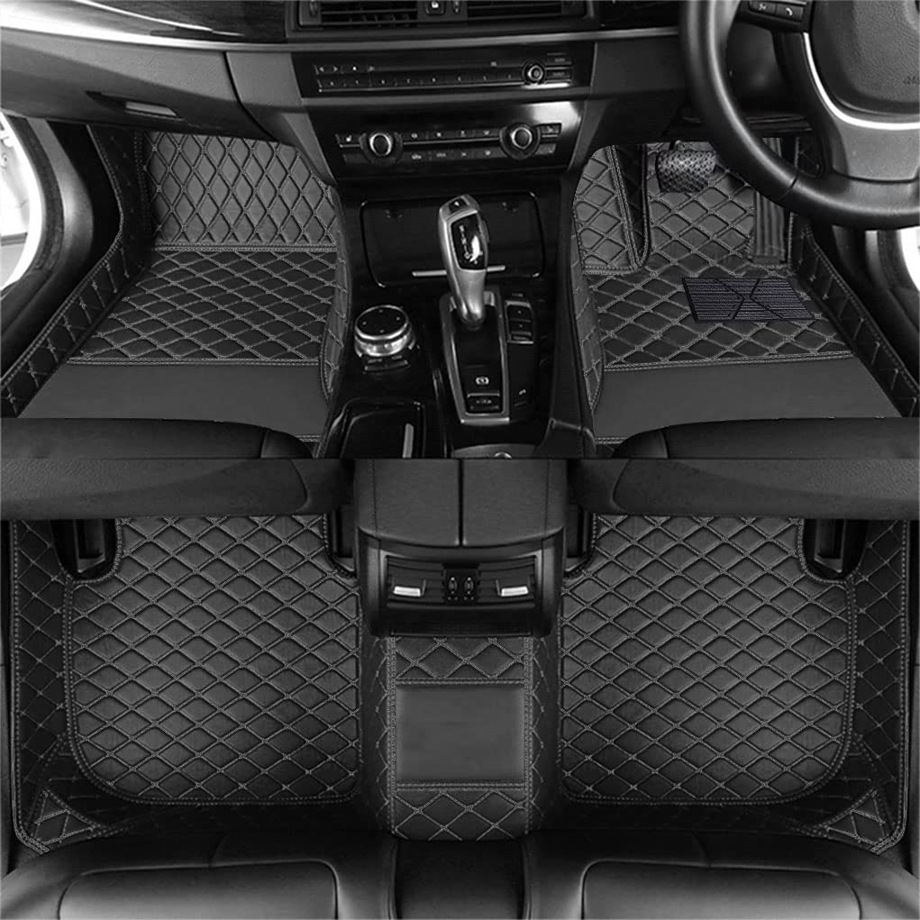 MaiKZ Car Mat Compatible with Volkswagen Tiguan 2017-2022 Front & Rear Floor Liners, Anti-Slip,
