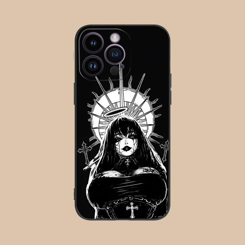 Terror Gothic Art Mobile Phone Case for iPhone 17 16 15 14 13 12 11 X XR XS 8 7 Air Pro Max Plus Mini Colorful Cover Pretty