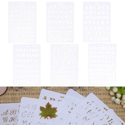 Plastická šablona s písmeny pro DIY Scrapbooking Šablony písmen abecedy Malování stěn Papírové řemesla Dekorace Šablona čísel a slov