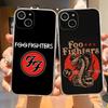 Band F-Foo Fighters Phone Case For 15 Pro Max Iphone 17 14 Plus 11 12 13 16 Plus X XR XS SE Transparent Cover