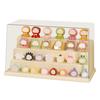 Dustproof Display Box Storage Cabinet Compact Design Versatile Use Figurines Showcase Transparent Organizer