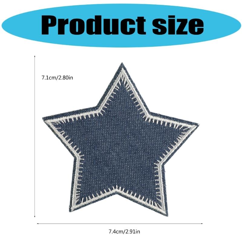 Auffällige gestickte Stern-Applikation für Kleidung Hut Nähflicken DIY Schal Hochzeitskleid Dekorationen Zubehör