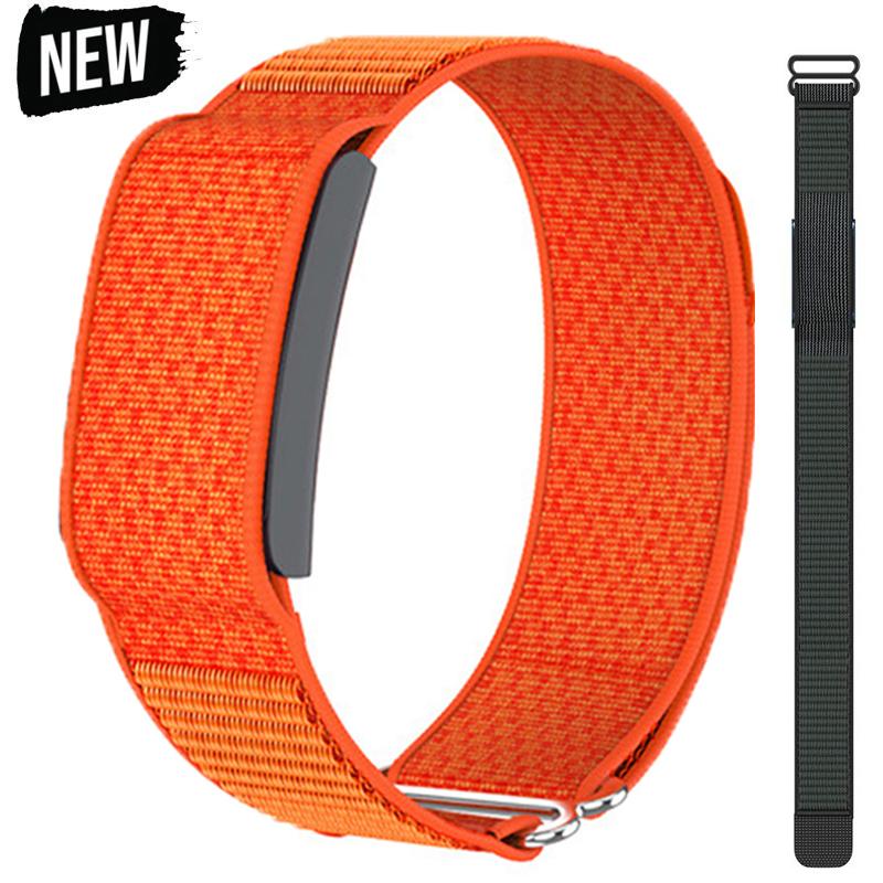 Nylon Sportband Schlaufendesign 22mm Fitness-Tracker-Armband Verstellbares Atmungsaktives Ersatz-Armband für Amazfit Helio Armband