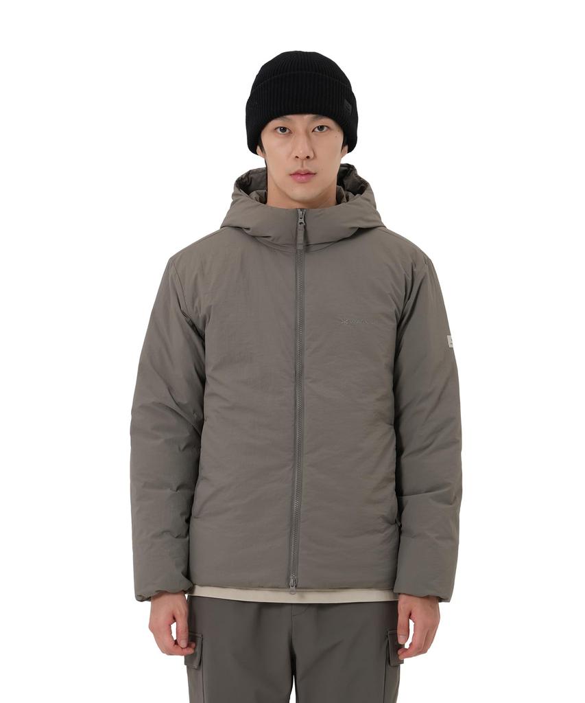 Snow Peak Land Hood LW Down Jacket Outerwear Jacket with Down and Dark Size L GS-S25WMGDJ50, Filling, Men's Women's, Khaki,