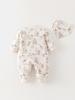 Premium Cotton Class A Quilted Infant Romper, 120g Soybean Fiber, Warm for Autumn & Winter