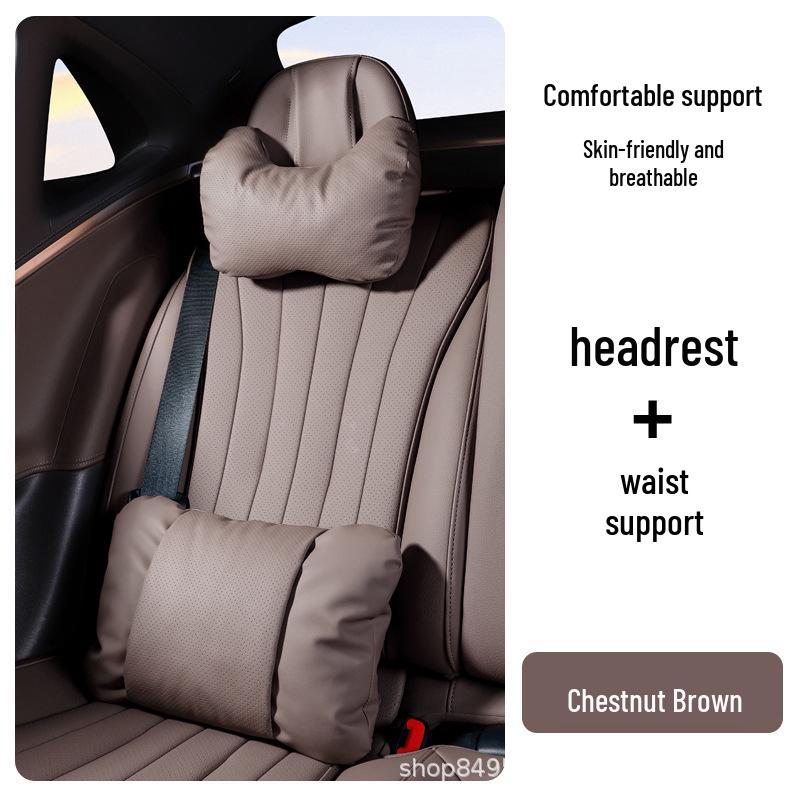 Mercedes Headrest & Lumbar Support Pillow for C/E/A/S Class, GLC260, GLE450, GLB.