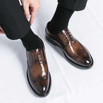 Herren Luxusmarke Modetrends Vielseitige Oxford Schuhe Business Echtes Leder Schwarz Braun Schnürschuhe Hochzeit Formelle Schuhe für Herren