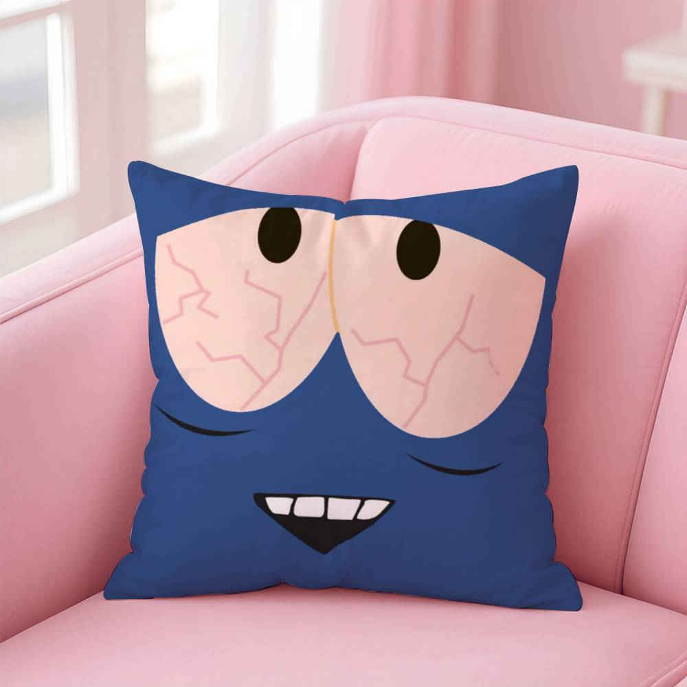 S-South Park Towelie Anime Pillow Case Safe Custom Photo Pillow, Anti-fade Brushed Fleece Cushion, Maternal & Infant Safe.