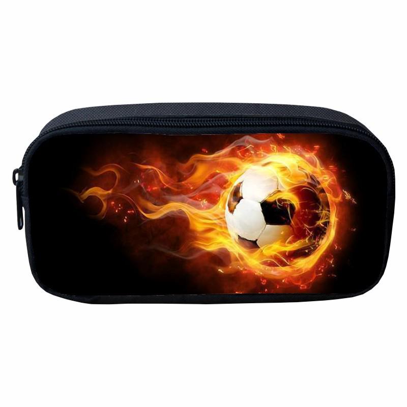 Flame Pattern Pencil Case for Kids - Cartoon Design for Primary School Boys
