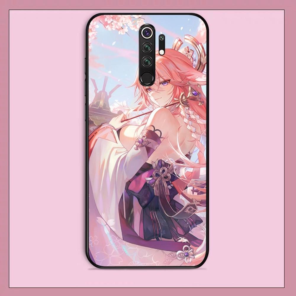 Genshin Impact Yae Miko Phone Case For Redmi Note 4 X 5 A 6 7 8 T 9 9S 10 11 11S 11Epro Poco M3 Pro