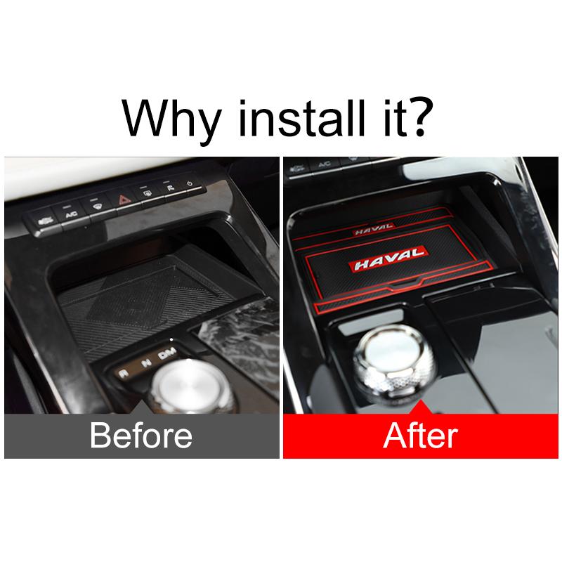 Pentru Haval H6 3th Gen 2022 2023 GT Covoraș de cauciuc pentru mașină Covorașe de ușă Anti-alunecare Tampă de acoperire a cupei Tampoane de poartă Decor