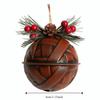 Pinecone Red Berry Christmas Tree Hanging Bell Retro Xmas Hanging Pendant  Holiday