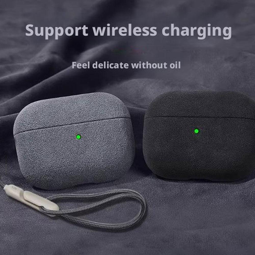 Suede Protective Case For AirPods Pro3 All Inclusive Bluetooth Headset Turn fur Cover Anti-Scratch Protective Case