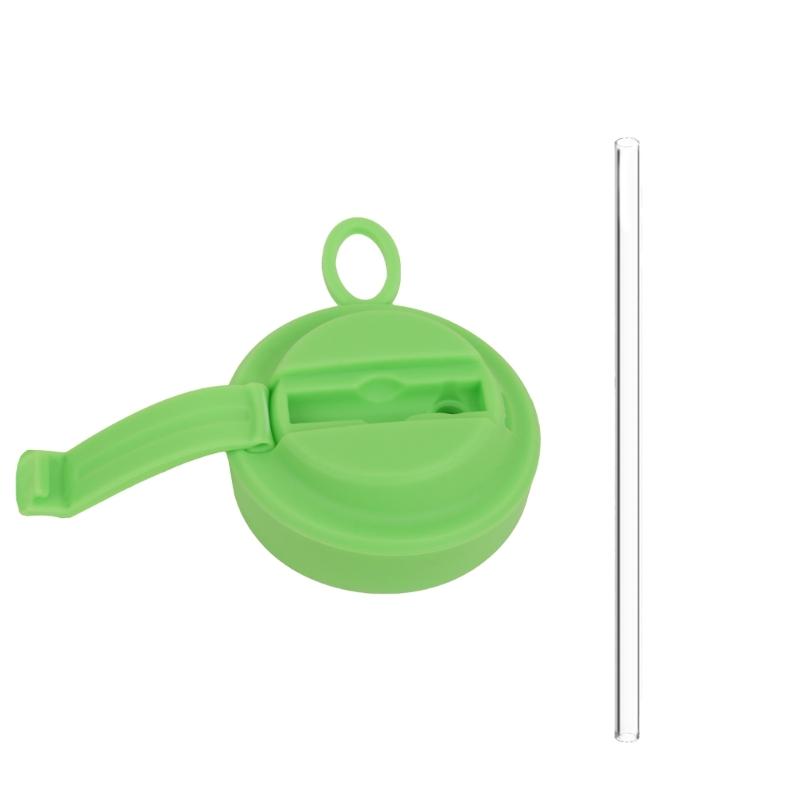 Colorful Silicone Sodas Can Lid and Straw Easy Use Spill-proof Sealed Can Cover for Canned Beverages Beer and Juice