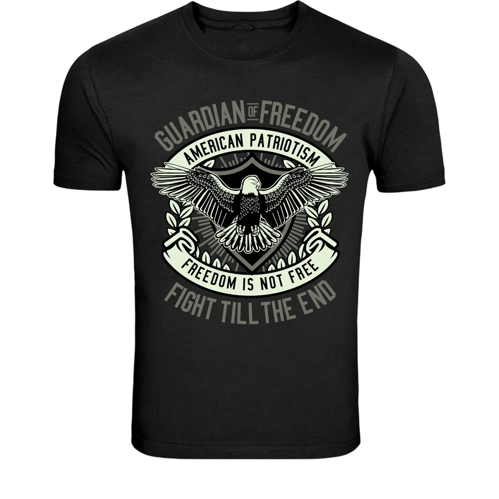 Guardian Of Freedom American Patriotism T-Shirt - Patriotic Eagle L