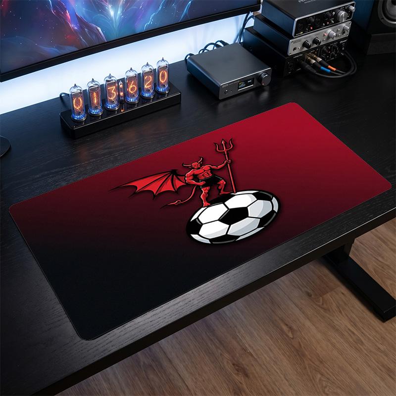 Belgium Football Crest Mouse Pad, Extended Non Slip Rubber Desk Mat for Gaming Office Laptop Fan Gift