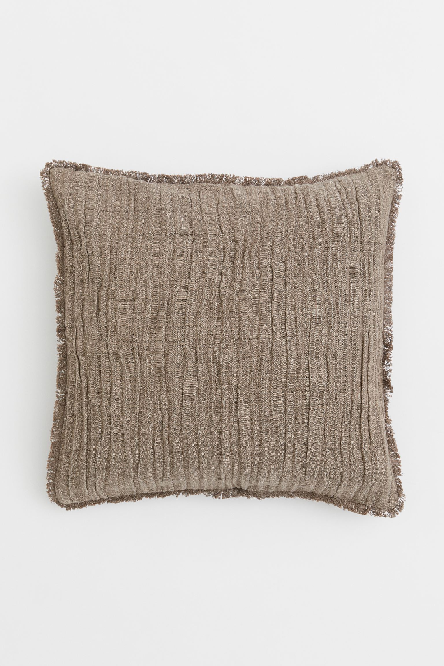 

Crinkled linen-blend cushion cover