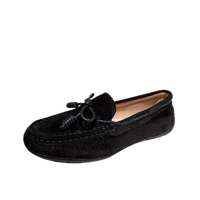 Korean Style Red Bean Women's Slip-On Flats - Versatile, Comfortable Shoes for Spring and Autumn