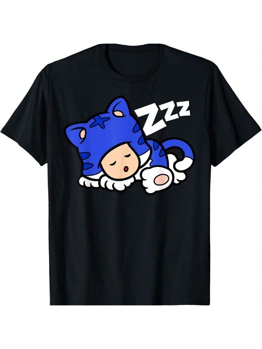 

Supers Marios Toad Blue Suit Sleeping Portrait T-Shirt S чёрный
