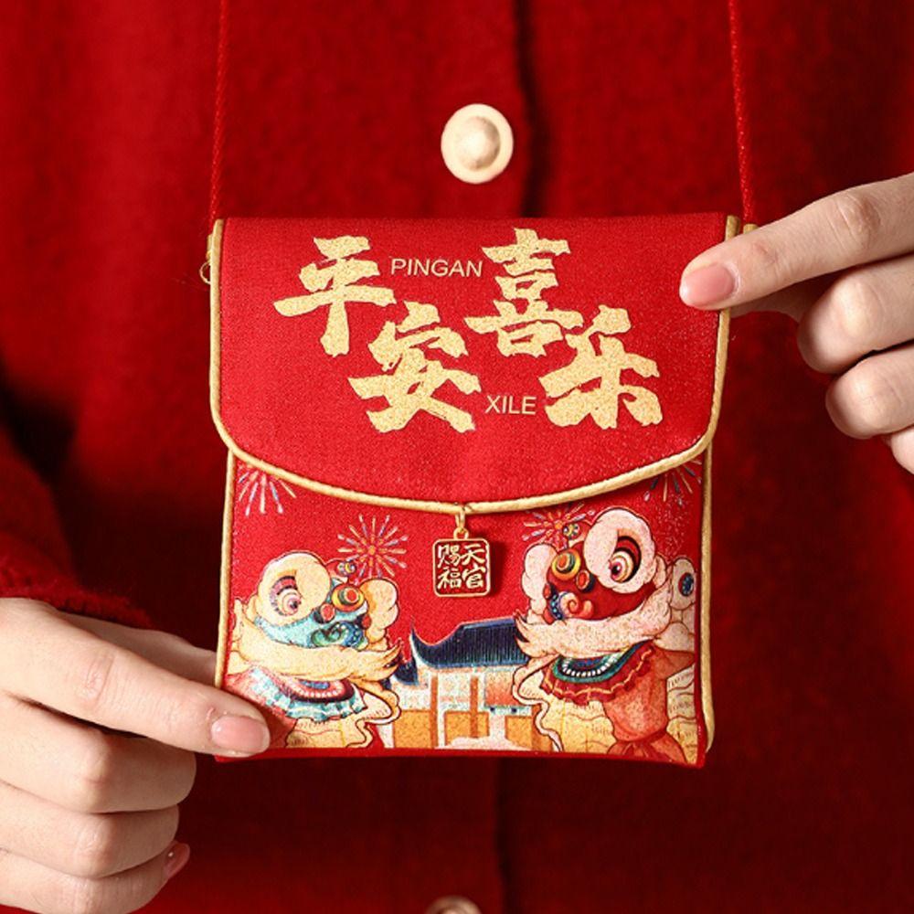 Traditional New Year Red Envelopes Hongbao Good Lucky Red Packets Creative Red Pocket  Kids Gift