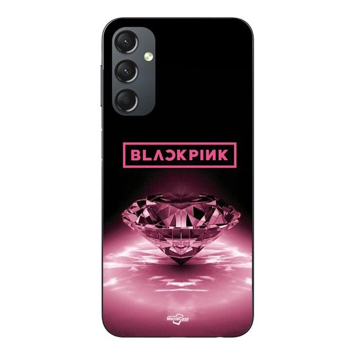 Coque Pour Samsung galaxy A24 blackpink diamond noir et rose Maniacase