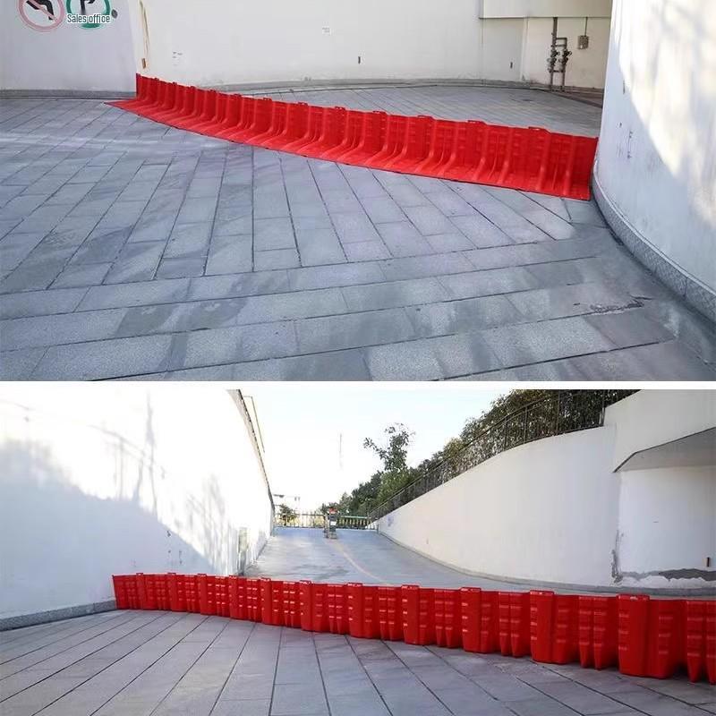 Barieră de control al inundațiilor din plastic ABS în formă de L pentru uz casnic și de garaj
