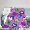 Tamagotchis Cartoon Blanket Cover Flannel 90s Electronic Pets Super Warm Throw Blanket for Airplane Travel Bedroom Quilt