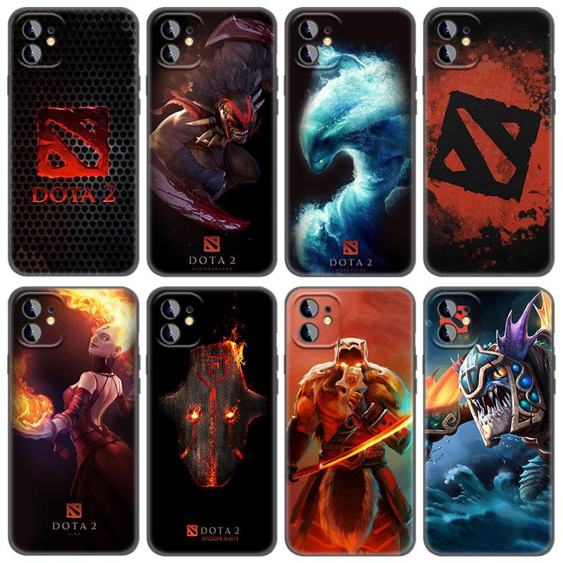 

Чехол для телефона Game Dota 2 для Apple iPhone 13 12 Mini 11 Pro Max XR X XS MAX 6 6S 7 8 Plus 5 5S SE 2020, черный чехол, чехол