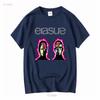 Erasure T Shirt New Wave Vintage Washed Fashion Soft Unisex Designer Clothes Graphic Stylish Casual Comfortable Homme Versatile