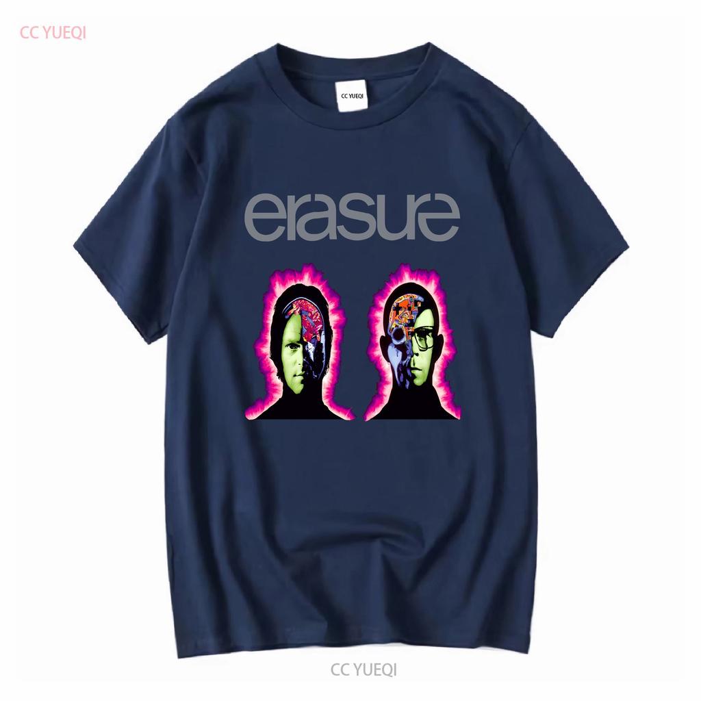 Erasure T Shirt New Wave Vintage Washed Fashion Soft Unisex Designer Clothes Graphic Stylish Casual Comfortable Homme Versatile