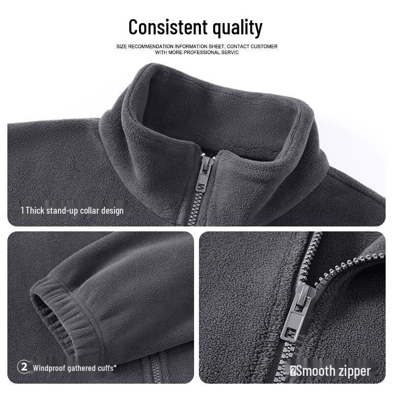 Hodo Men's Double-Sided Fleece Winter Jacket