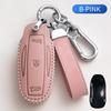 Fit For Tesla Model 3 Model X Model S Model Y Genuine Leather Auto Key Fob Cover Case Bag Protector Remote Band Housing Mount Key Ring Auto