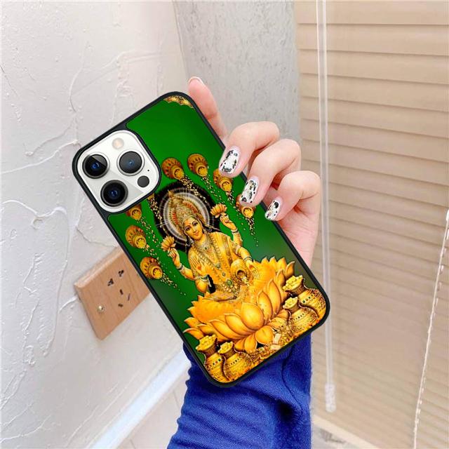 Housse de téléphone Goddess Hindoue Lakshmi Pour iPhone 17 Air 15 16 14 13 12 Pro Max 11 Pro Max Plus Coque Shell