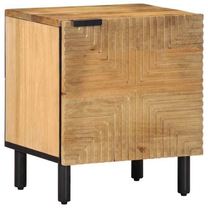 VidaXL Brown Bedside Table 40x33x46 Cm Solid Mango Wood, Bedside Cabinet, Bedroom Furniture, Table of 4017716
