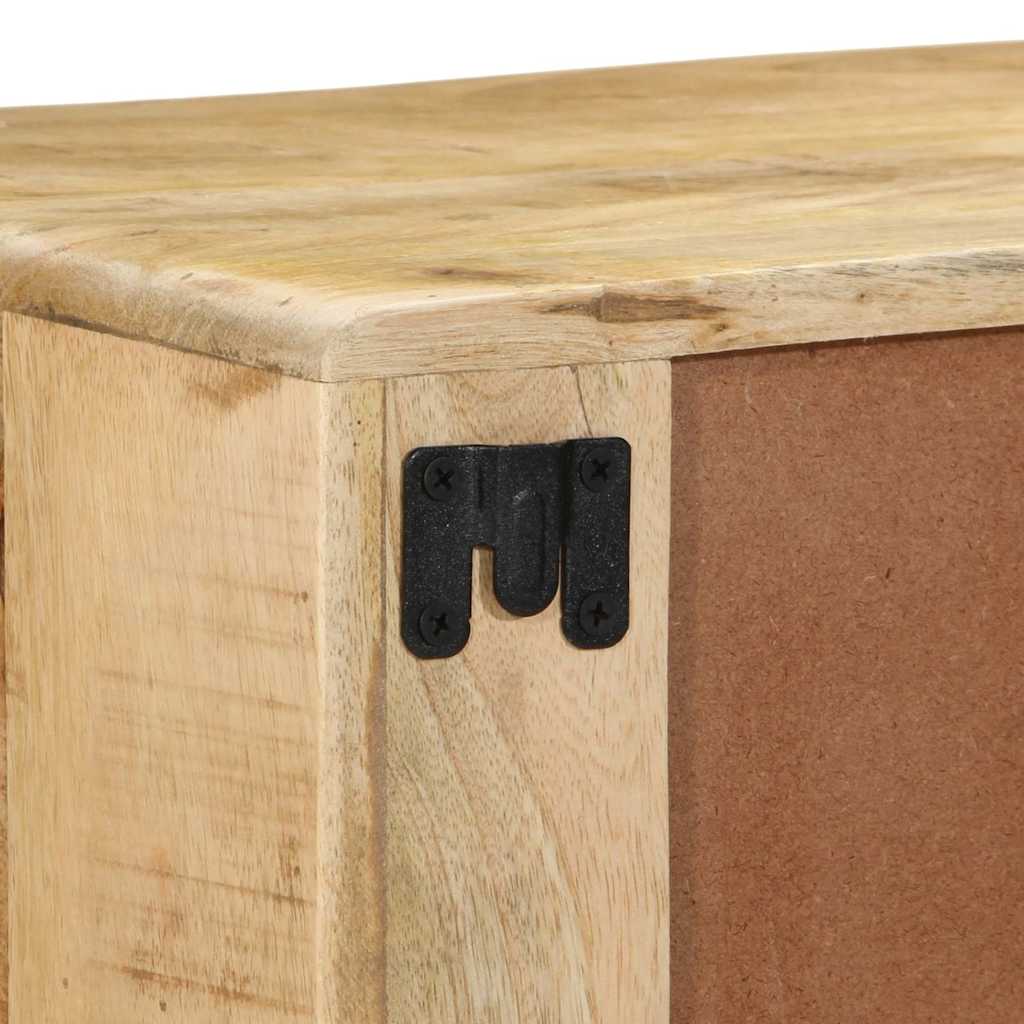 TV Wall Cabinet 100 x 32 x 25 cm Rough Solid Mango Wood