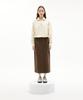 Latizen Lk Pintuck Cotton Skirt(Brown)