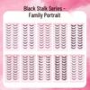 Black Stalk Comic Big Devil False Eyelashes – Natural, Voluminous Strip Lashes for Thick Cosplay and Stage Makeup, European and American Style