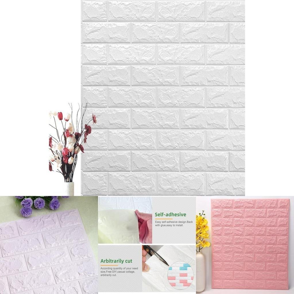 Environmental Friendly 3d Self-adhesive Brick Wall Panel Sticker