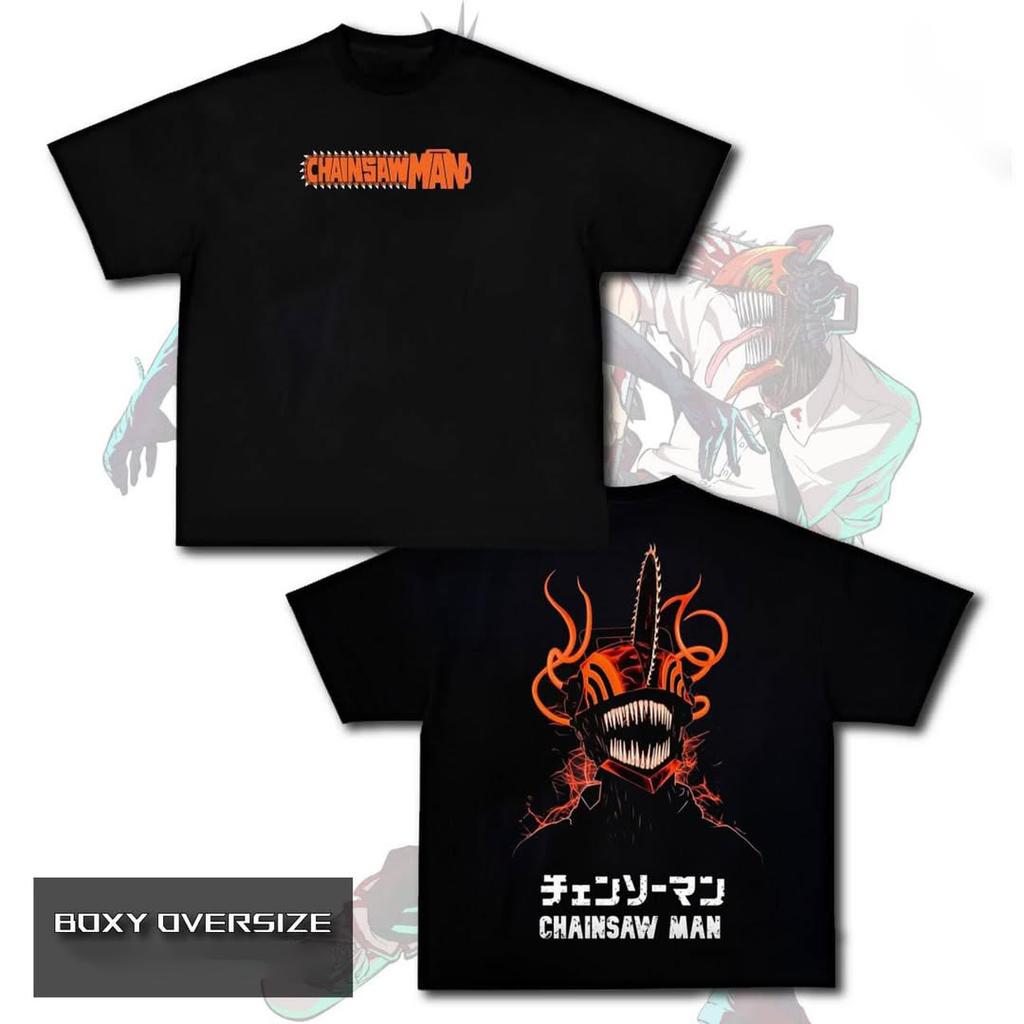 Japanese Anime Chainsaw Man Men Women T-Shirt Oversized Y2k Short Sleeve Manga Graphic Tee Shirt Streetwear Hip Hop Harajuku Female Male Clothing 