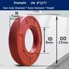 TC40/42/45FKM Skeleton Oil Seal Double Lip Spring High Temp Wear Resistant