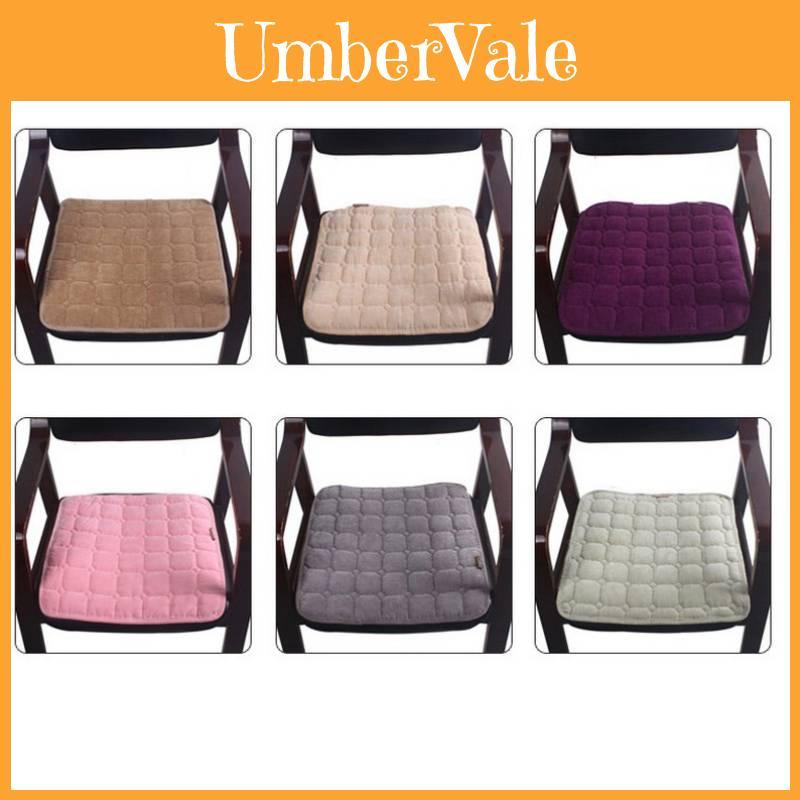 Versatile And Elegant Plush Seat Pads With Ties For Dining Room And Office Use
